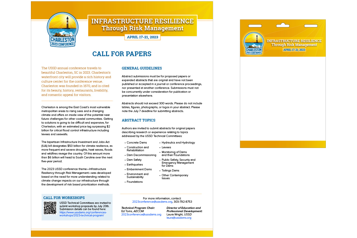 Print ad, attendee badge