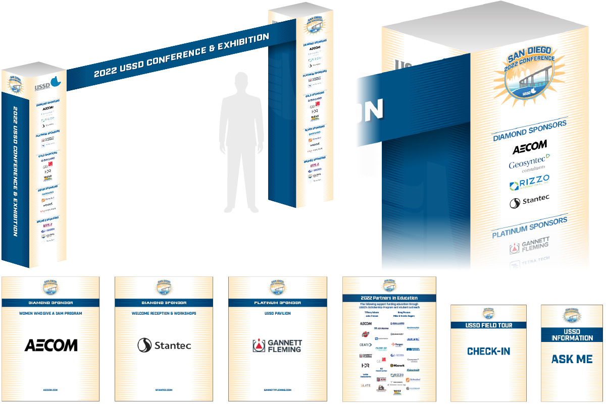 2022 Conference gateway and sponsor signs